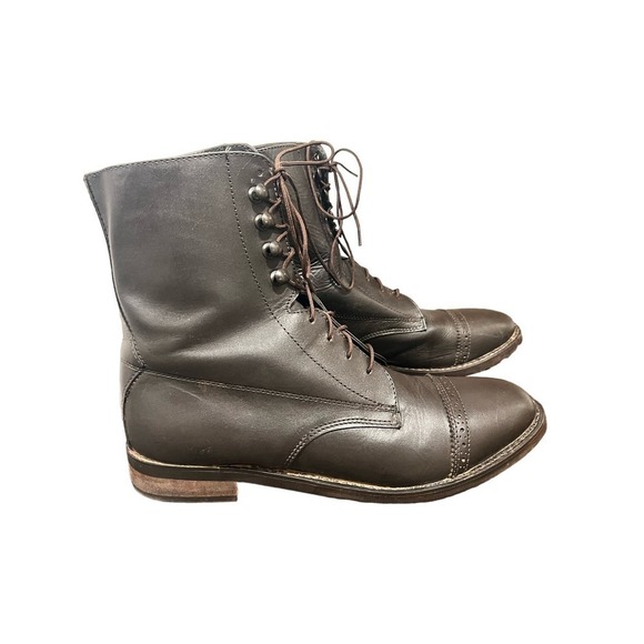 Ladies Dublin Leather Riding Boots Brown - Picture 2 of 8